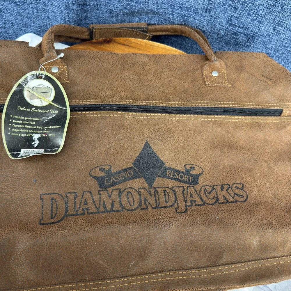 Roberto Amee DiamondJacks Casino Resort Travel Duffel Bag Brown 23